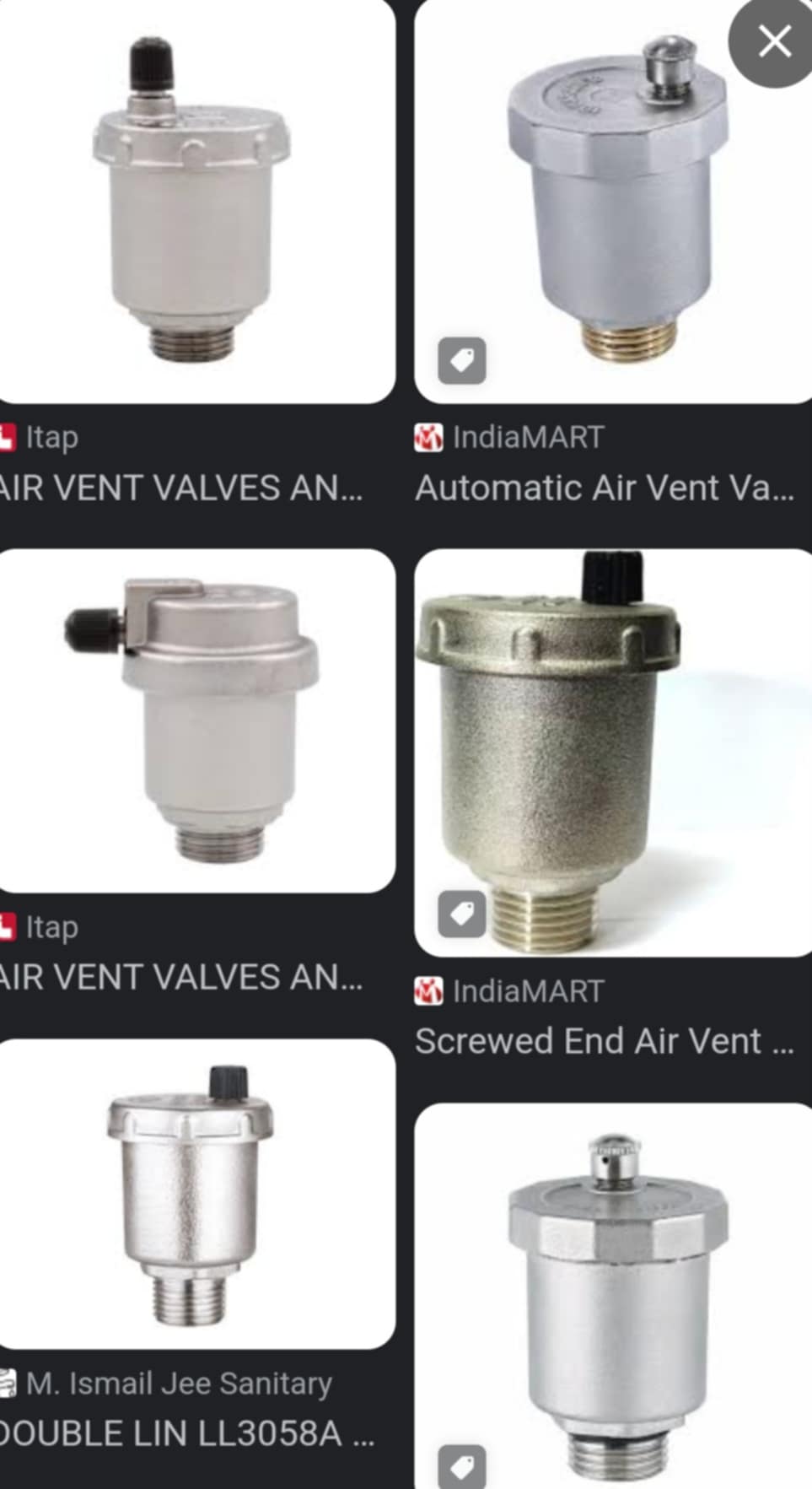 Air Vent Valves